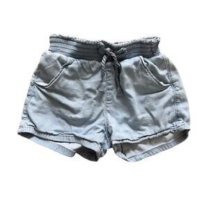 Garanimals 3T Girls Pullon Blue Light Wash Chambray Shorts